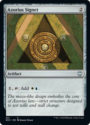 Azorius Signet card from Commander: Streets of New Capenna