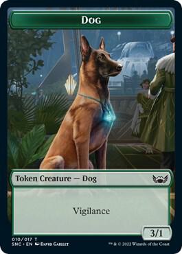 Dog Token card from Streets of New Capenna