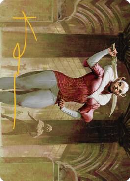 Mage's Attendant Art Card (Gold-Stamped Signature) card from Art Series: Streets of New Capenna