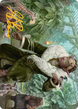 Rumor Gatherer Art Card (Gold-Stamped Signature) card from Art Series: Streets of New Capenna