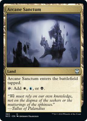 Arcane Sanctum card from Commander: Streets of New Capenna