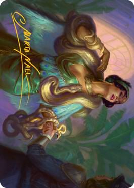 Venom Connoisseur Art Card (Gold-Stamped Signature) card from Art Series: Streets of New Capenna