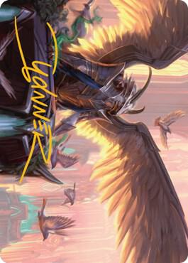 Falco Spara, Pactweaver Art Card (25/81) (Gold-Stamped Signature) card from Art Series: Streets of New Capenna