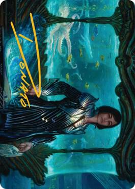 Lagrella, the Magpie Art Card (Gold-Stamped Signature) card from Art Series: Streets of New Capenna