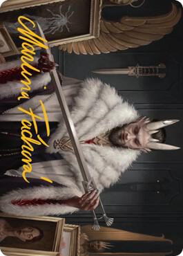 Lord Xander, the Collector Art Card (Gold-Stamped Signature) card from Art Series: Streets of New Capenna