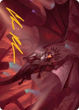 Ziatora, the Incinerator Art Card (Gold-Stamped Signature) card from Art Series: Streets of New Capenna