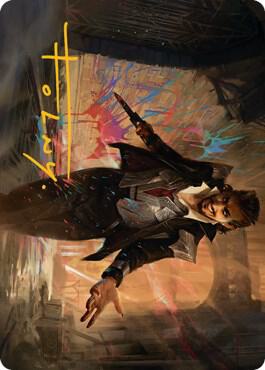 Anhelo, the Painter Art Card (Gold-Stamped Signature) card from Art Series: Streets of New Capenna