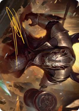 Perrie, the Pulverizer Art Card (Gold-Stamped Signature) card from Art Series: Streets of New Capenna