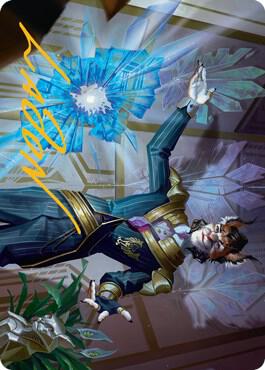 Kros, Defense Contractor Art Card (Gold-Stamped Signature) card from Art Series: Streets of New Capenna