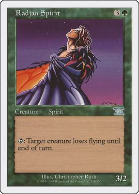 Radjan Spirit card from Classic Sixth Edition