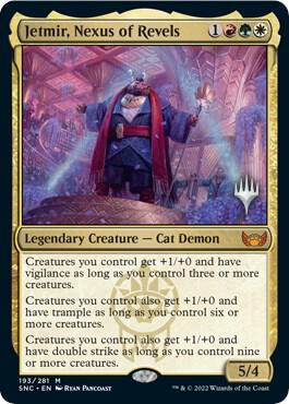 Jetmir, Nexus of Revels card from Promo Pack: Streets of New Capenna