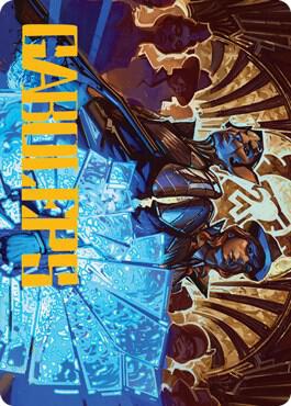 Contractual Safeguard Art Card (Gold-Stamped Signature) card from Art Series: Streets of New Capenna