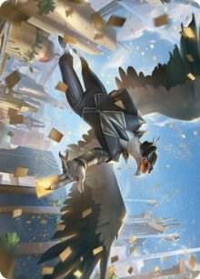 Skyboon Evangelist Art Card card from Art Series: Streets of New Capenna