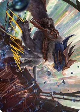 Change of Plans Art Card (Gold-Stamped Signature) card from Art Series: Streets of New Capenna