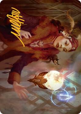 Misfortune Teller Art Card (Gold-Stamped Signature) card from Art Series: Streets of New Capenna
