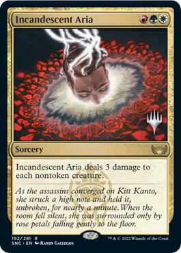Incandescent Aria card from Promo Pack: Streets of New Capenna