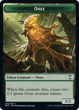 Ooze (026) // Treasure (015) Double-Sided Token card from Commander: Streets of New Capenna