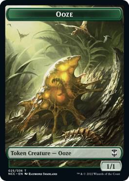 Ooze (025) // Treasure (015) Double-Sided Token card from Commander: Streets of New Capenna