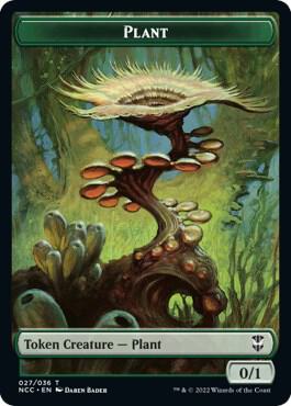 Plant // Citizen Double-Sided Token card from Commander: Streets of New Capenna