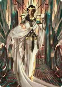 Elspeth Resplendent Art Card (64/81) card from Art Series: Streets of New Capenna