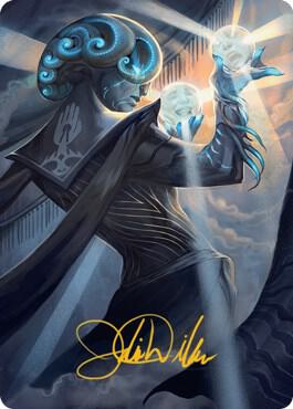 Queza, Augur of Agonies Art Card (Gold-Stamped Signature) card from Art Series: Streets of New Capenna