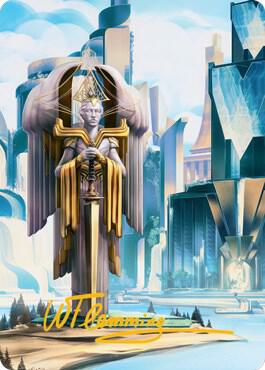 Island Art Card (Gold-Stamped Signature) card from Art Series: Streets of New Capenna