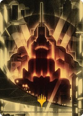 Plains Art Card (Gold-Stamped) card from Art Series: Streets of New Capenna