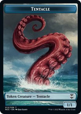 Tentacle // Champion of Wits Double-Sided Token card from Commander: Streets of New Capenna