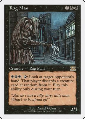 Rag Man card from Classic Sixth Edition