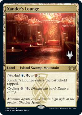 Xander's Lounge card from Promo Pack: Streets of New Capenna