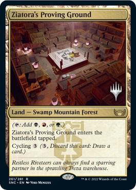 Ziatora's Proving Ground card from Promo Pack: Streets of New Capenna