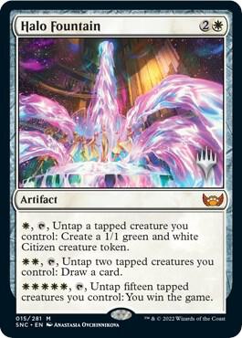 Halo Fountain card from Promo Pack: Streets of New Capenna