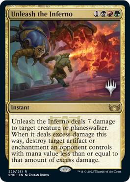 Unleash the Inferno card from Promo Pack: Streets of New Capenna