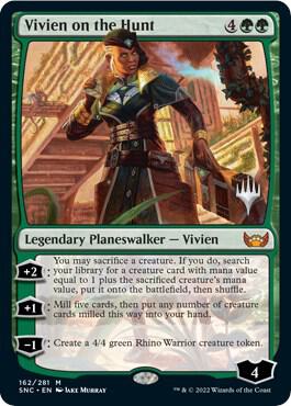 Vivien on the Hunt card from Promo Pack: Streets of New Capenna