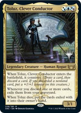 Toluz, Clever Conductor card from Promo Pack: Streets of New Capenna