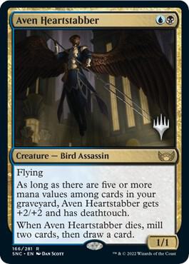 Aven Heartstabber card from Promo Pack: Streets of New Capenna