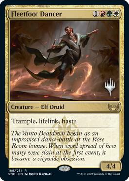 Fleetfoot Dancer card from Promo Pack: Streets of New Capenna