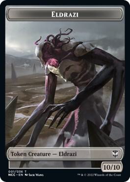 Eldrazi // Human Soldier Double-Sided Token card from Commander: Streets of New Capenna