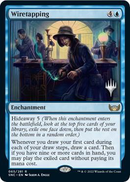 Wiretapping card from Promo Pack: Streets of New Capenna