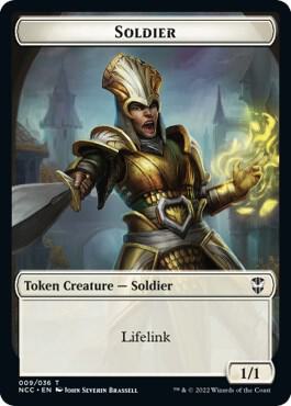 Soldier // Cat Beast Double-Sided Token card from Commander: Streets of New Capenna
