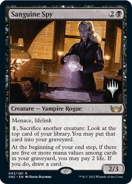 Sanguine Spy card from Promo Pack: Streets of New Capenna