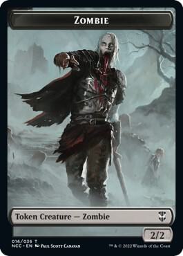 Zombie // Goat Double-Sided Token card from Commander: Streets of New Capenna