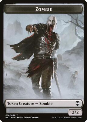 Zombie // Drake Double-Sided Token card from Commander: Streets of New Capenna