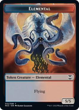 Elemental (032) // Rogue Double-Sided Token card from Commander: Streets of New Capenna
