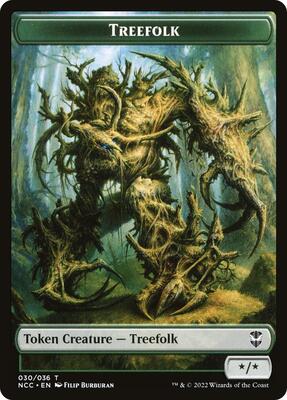 Treefolk // Spider Double-Sided Token card from Commander: Streets of New Capenna