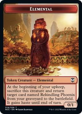 Elemental (018) // Copy Double-Sided Token card from Commander: Streets of New Capenna