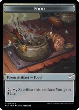 Food // Citizen Double-Sided Token card from Commander: Streets of New Capenna