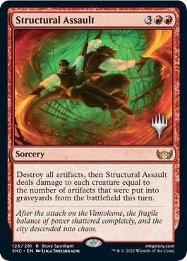 Structural Assault card from Promo Pack: Streets of New Capenna