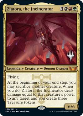 Ziatora, the Incinerator card from Promo Pack: Streets of New Capenna