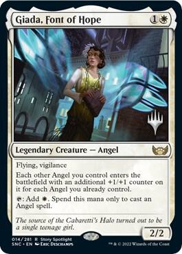 Giada, Font of Hope card from Promo Pack: Streets of New Capenna